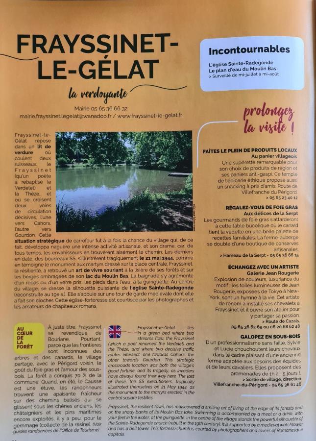 La Perle De Frayssinet-Le-Gelat - Chambre D'Hotes - B&B Екстер'єр фото